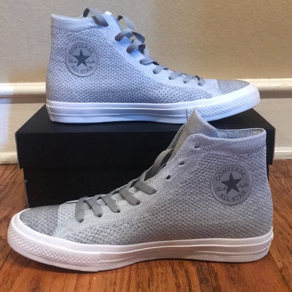 converse flyknit grey